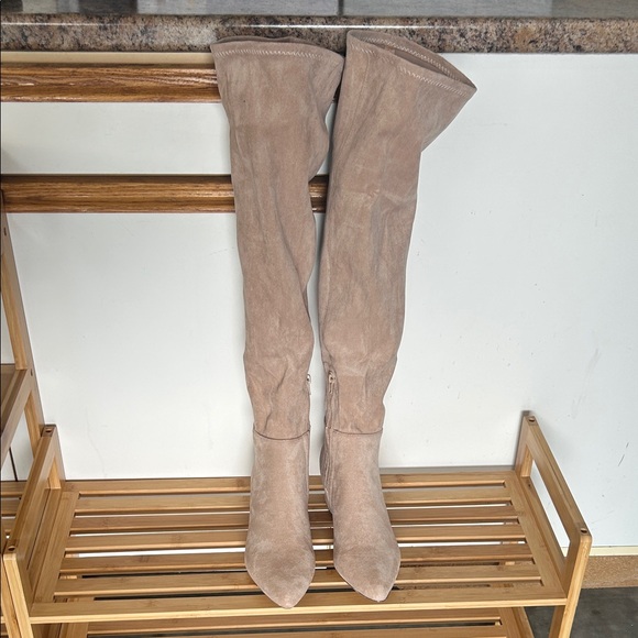 Chase + Chloe Taupe Over-the-Knee Boots - Picture 1 of 3